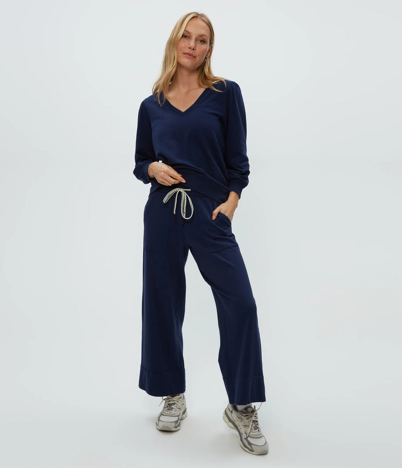 Michael Stars Sadie Drawstring Pant in Nocturnal