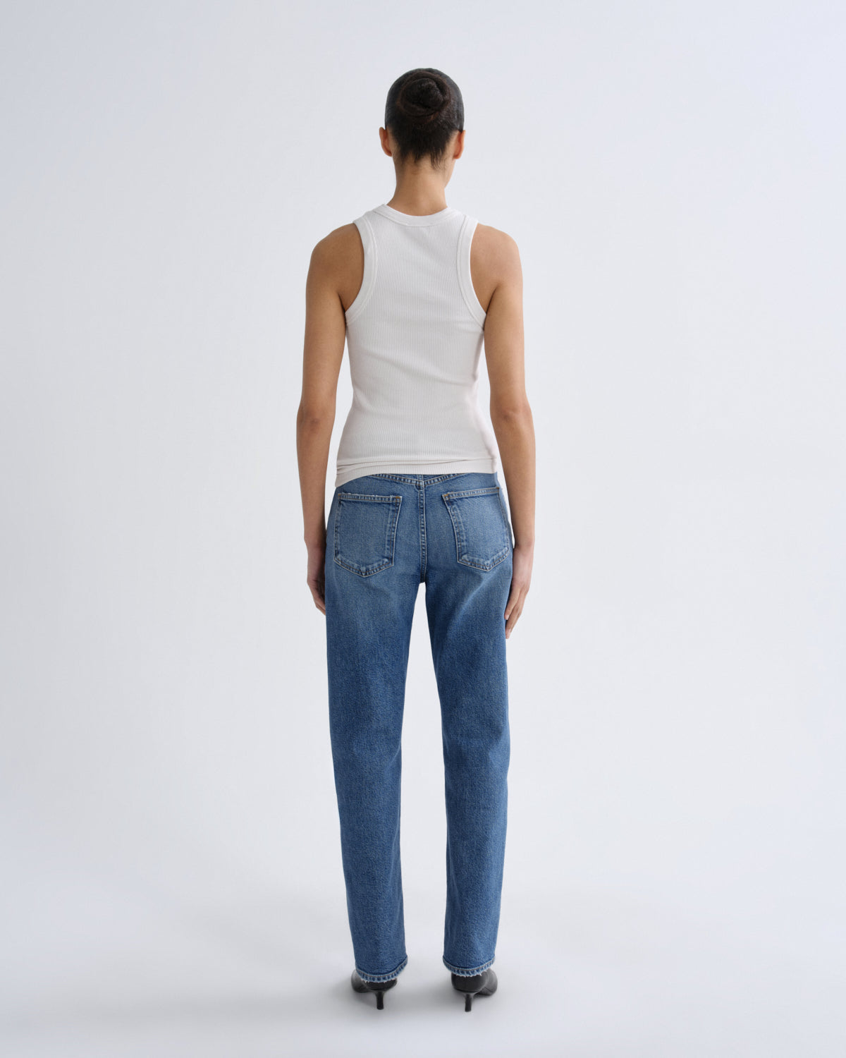 AGOLDE Lana Straight Jean in Waive