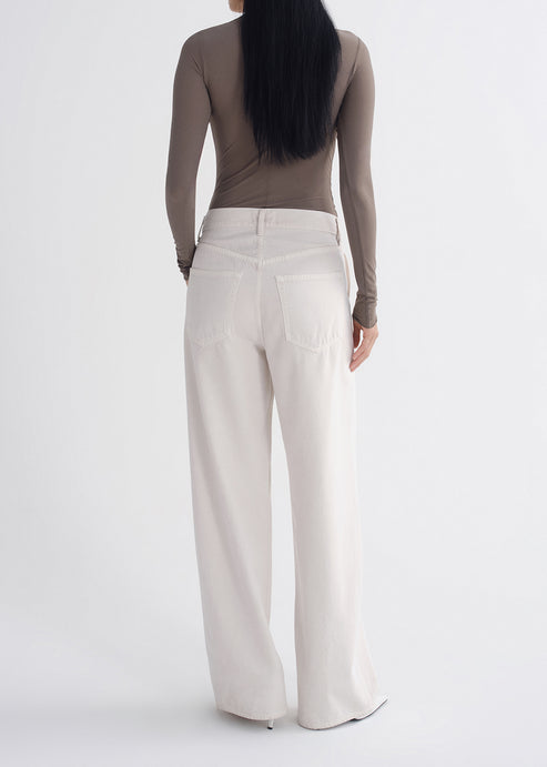 Agolde Low Curve Utility Pant in Bone