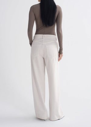 Agolde Low Curve Utility Pant in Bone