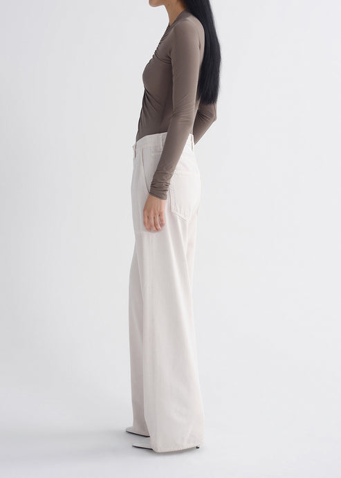 Agolde Low Curve Utility Pant in Bone