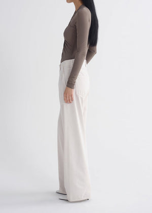 Agolde Low Curve Utility Pant in Bone