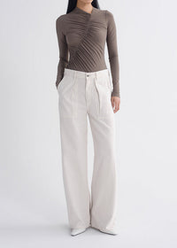 Agolde Low Curve Utility Pant in Bone