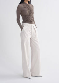 Agolde Low Curve Utility Pant in Bone