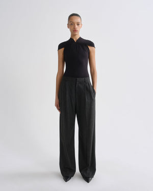AGOLDE Sathia Trouser in Charcoal Heather