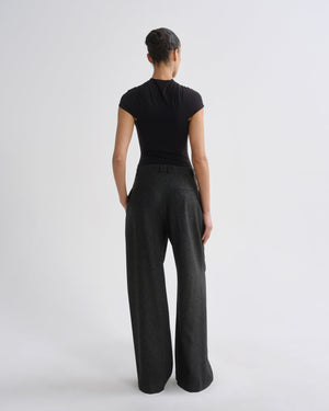 AGOLDE Sathia Trouser in Charcoal Heather