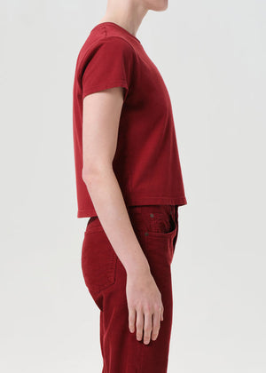 Agolde Adine Tee in Brick