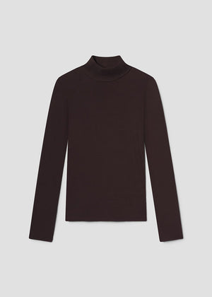 AGOLDE Pascale Turtleneck In Root