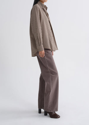 Agolde Aris Shirt in Trace Stripe