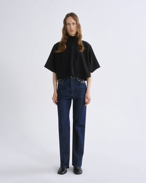 AGOLDE Rom Top in Black