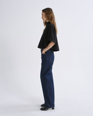 AGOLDE Rom Top in Black