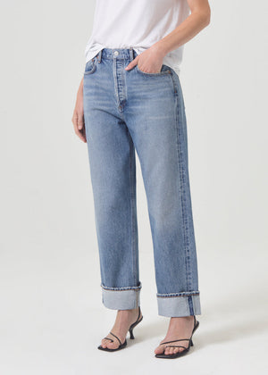 Agolde Fran Low Slung Straight Jean in Invention