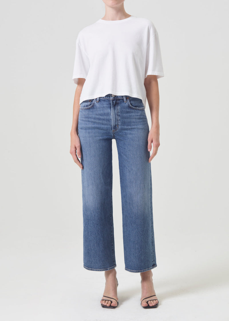 Agolde Harper Crop Wide Leg Jean in Moor