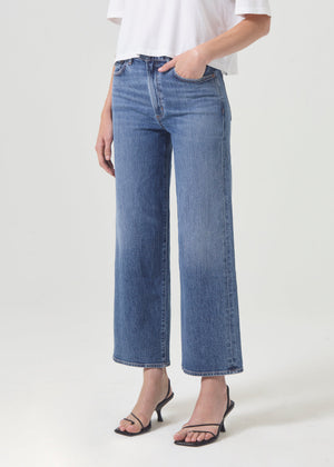 Agolde Harper Crop Wide Leg Jean in Moor