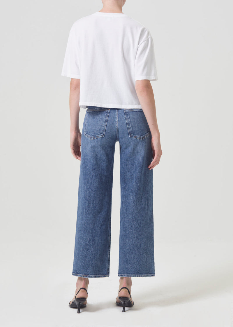 Agolde Harper Crop Wide Leg Jean in Moor