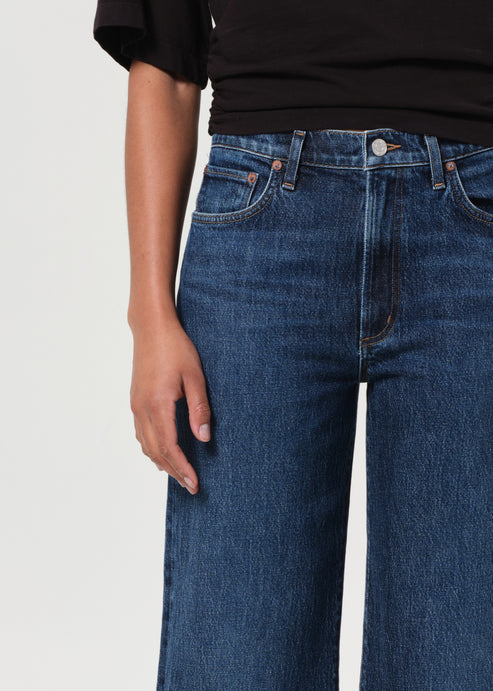 Agolde Harper Crop Wide Leg Jean in Echo