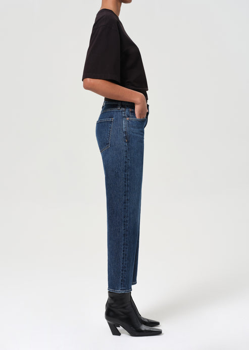 Agolde Harper Crop Wide Leg Jean in Echo