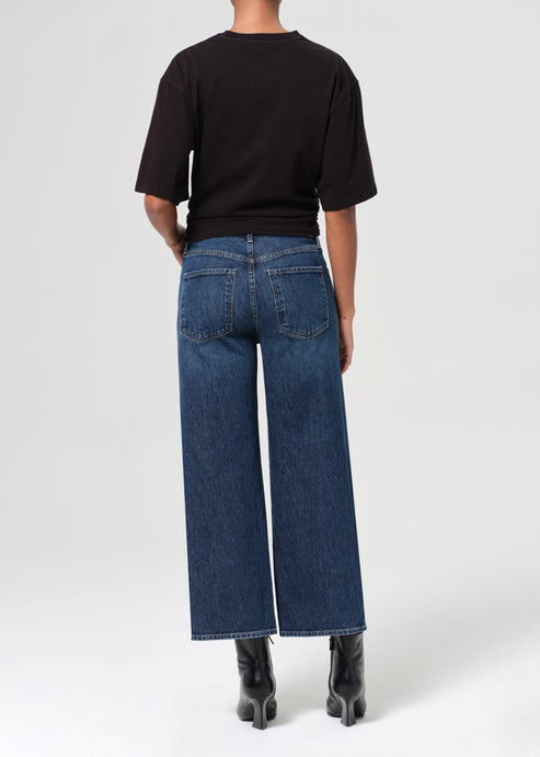 Agolde Harper Crop Wide Leg Jean in Echo