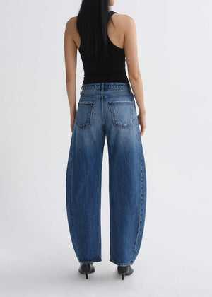 Agolde Luna High Rise Pieced Taper Jean in Logical