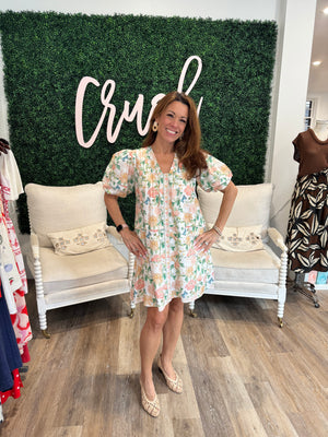 Victoria Dunn Camille Dress in Celestial Garden