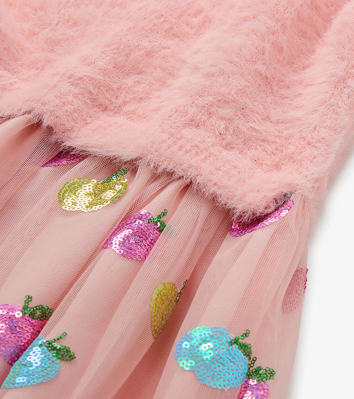 Hatley Sequin Dress in Apple Orchard