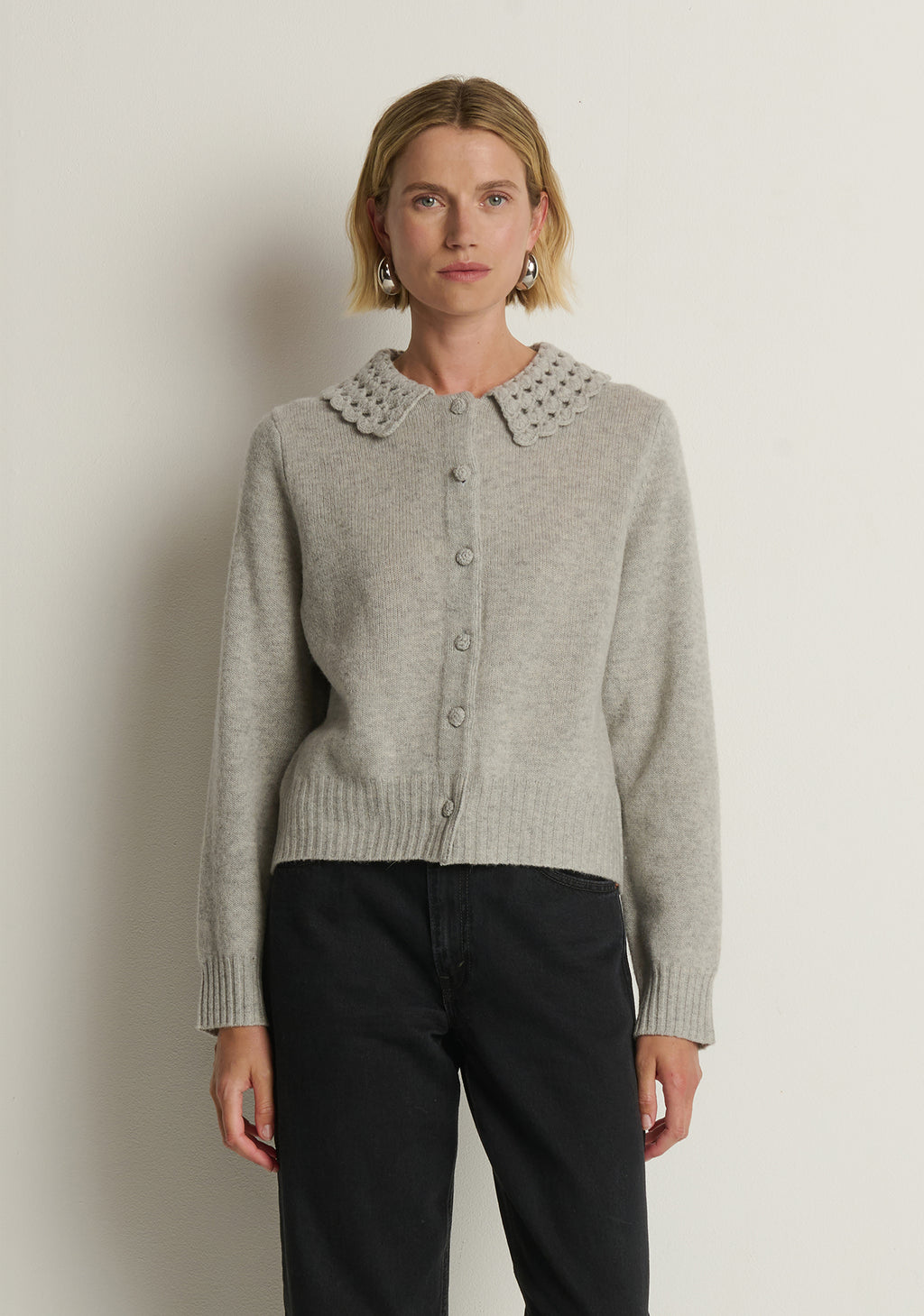 Nation Addie Cardigan in Heather Grey