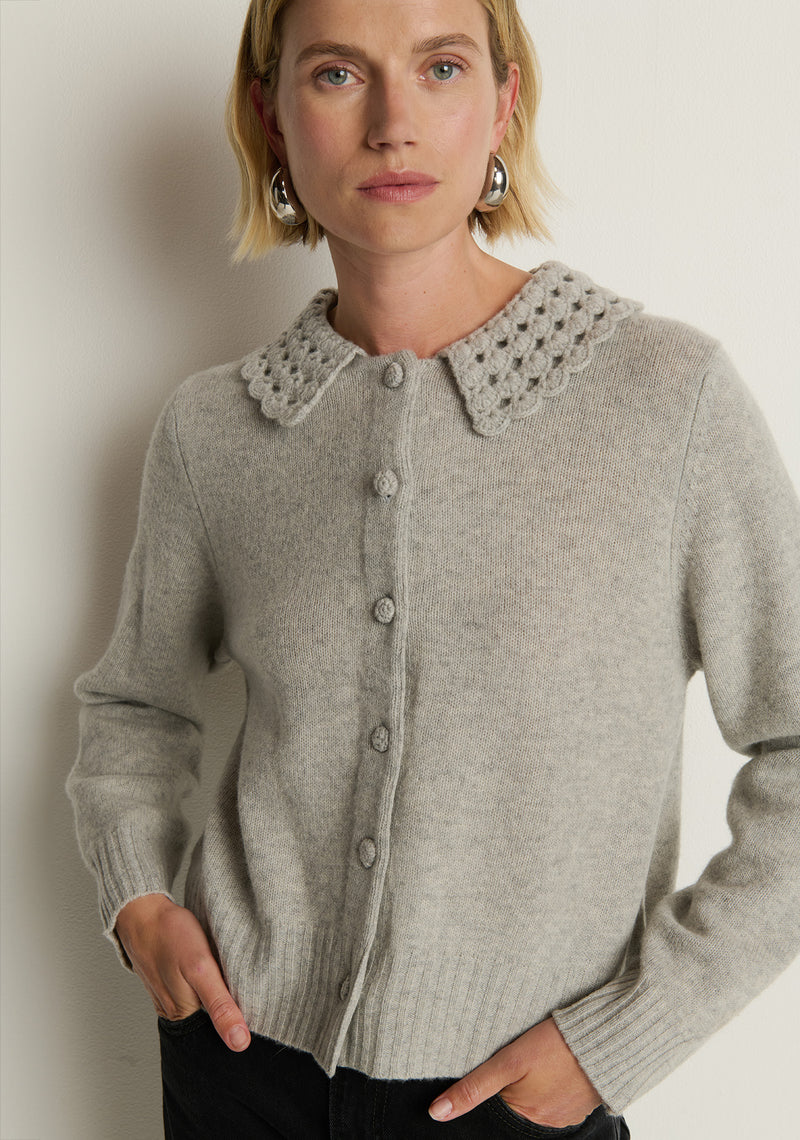 Nation Addie Cardigan in Heather Grey