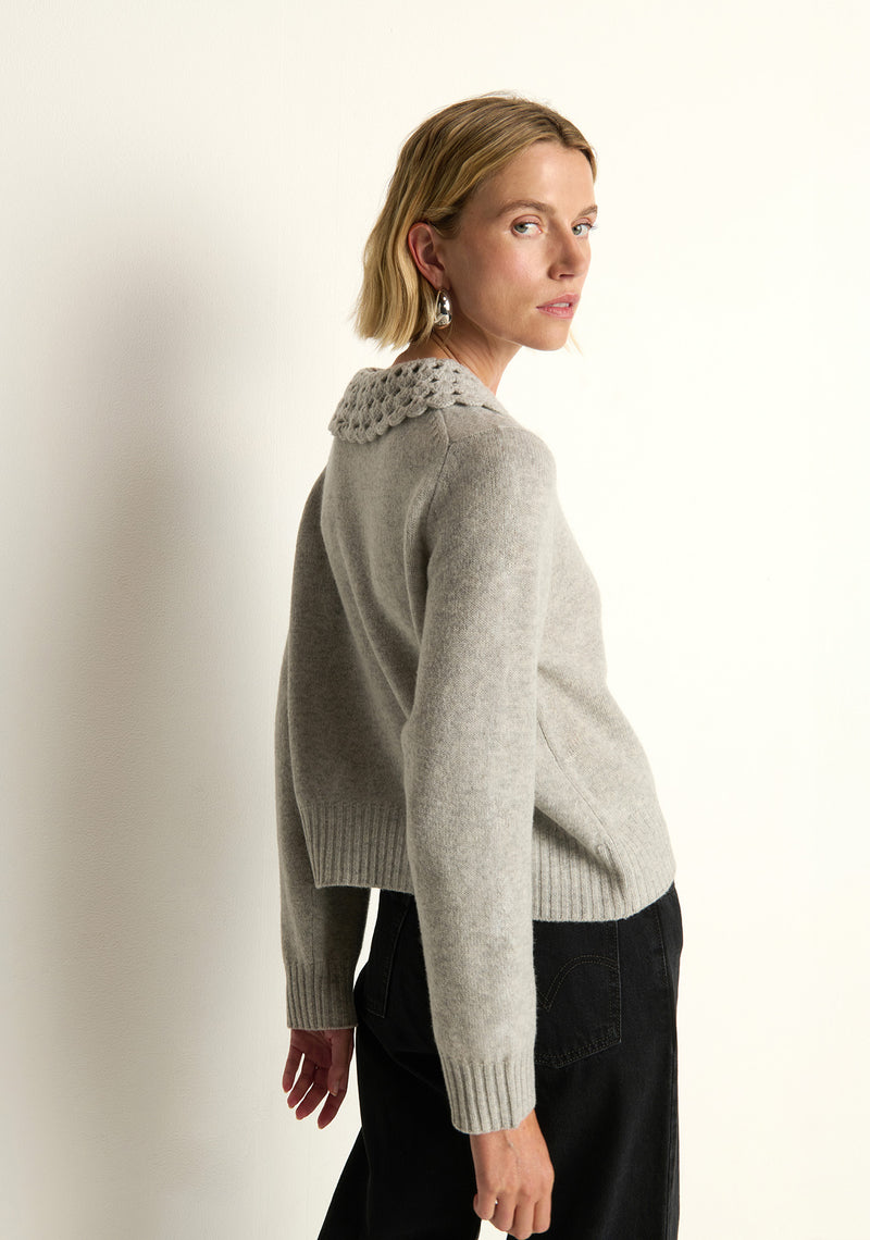 Nation Addie Cardigan in Heather Grey