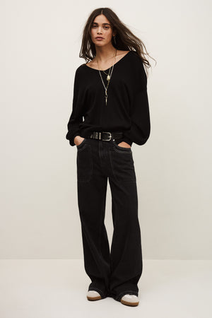 ba&sh Brenda Sweater in Noir