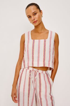 Rails X Giadzy Akira Top in Primavera Stripe
