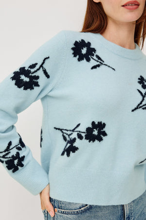 Rails Anise Sweater in Winter Blue Floral