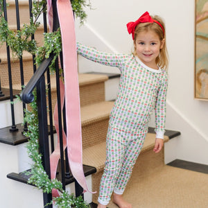 Lila + Hayes Ava Pajama Set in Tree Topper Bows