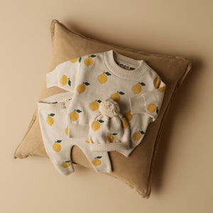 Wilson + Frenchy Organic Knit Sweater in Lemony