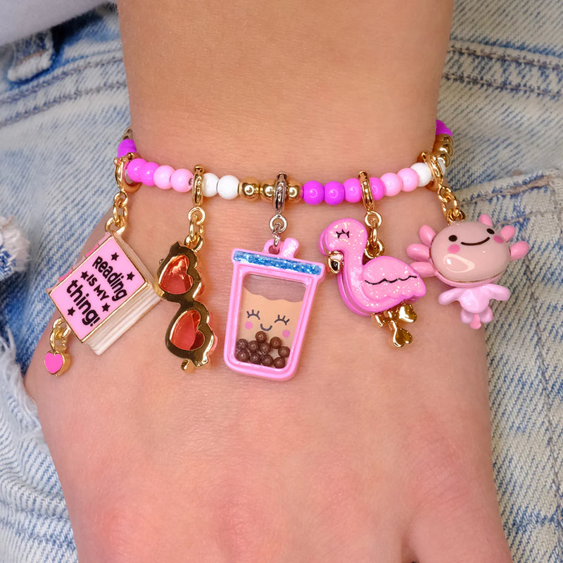 Charm It! Gold Swivel Axolotl Charm