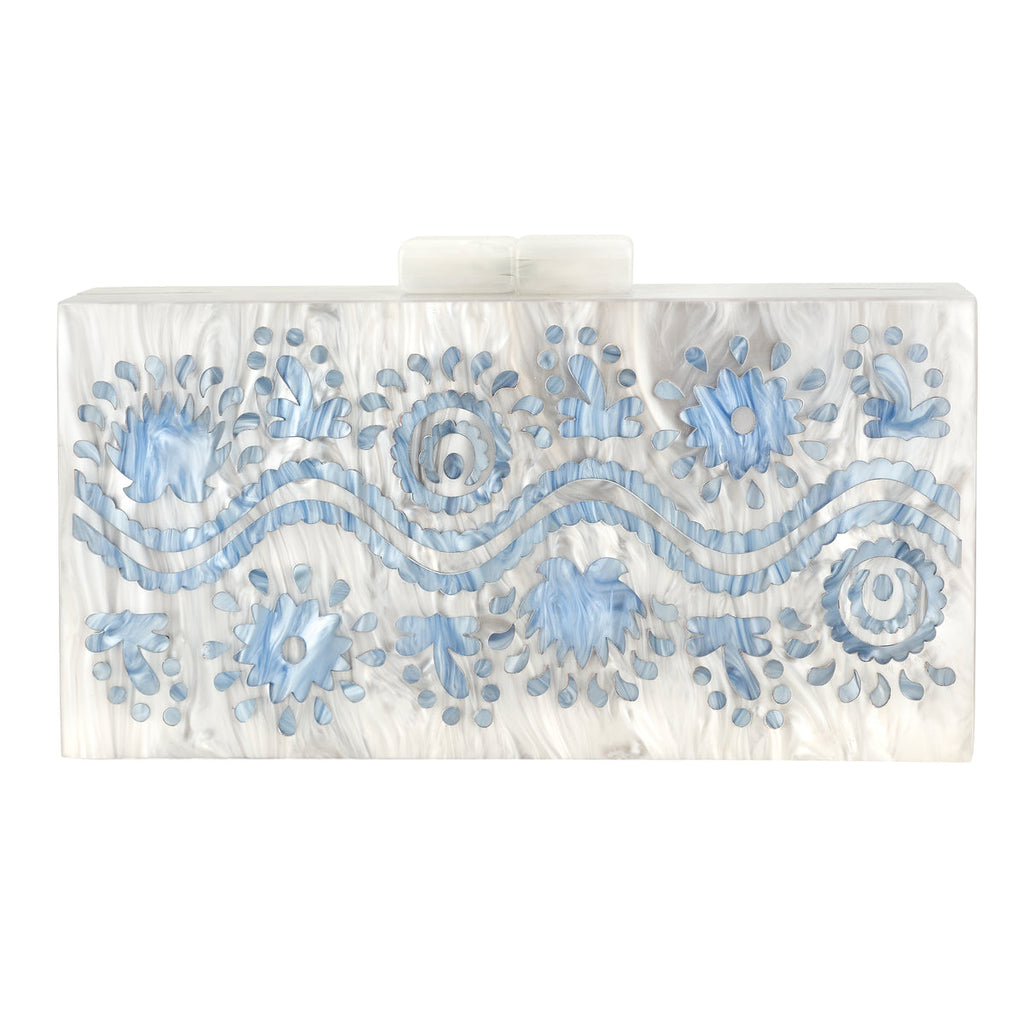 Asha Antigua Clutch in Blue