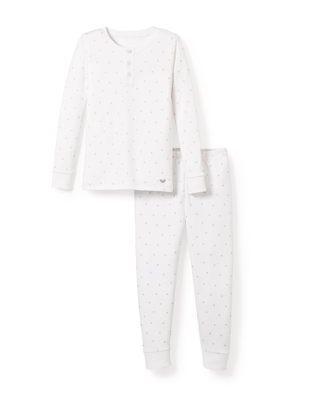 Petite Plume Tight Fit Pajamas in Grey Stars