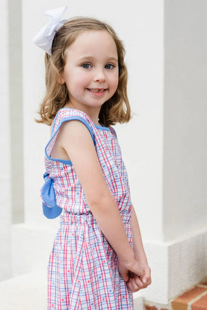 James & Lottie Kristin Knot Dress in Patriotic