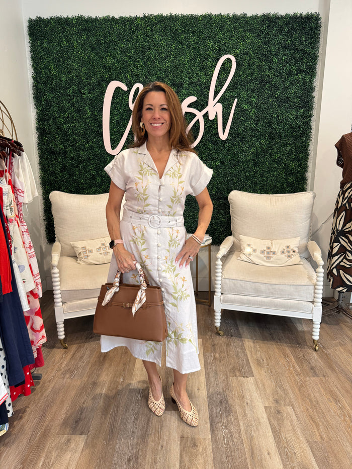 Victoria Dunn Avonlea Dress in Ivory Vine