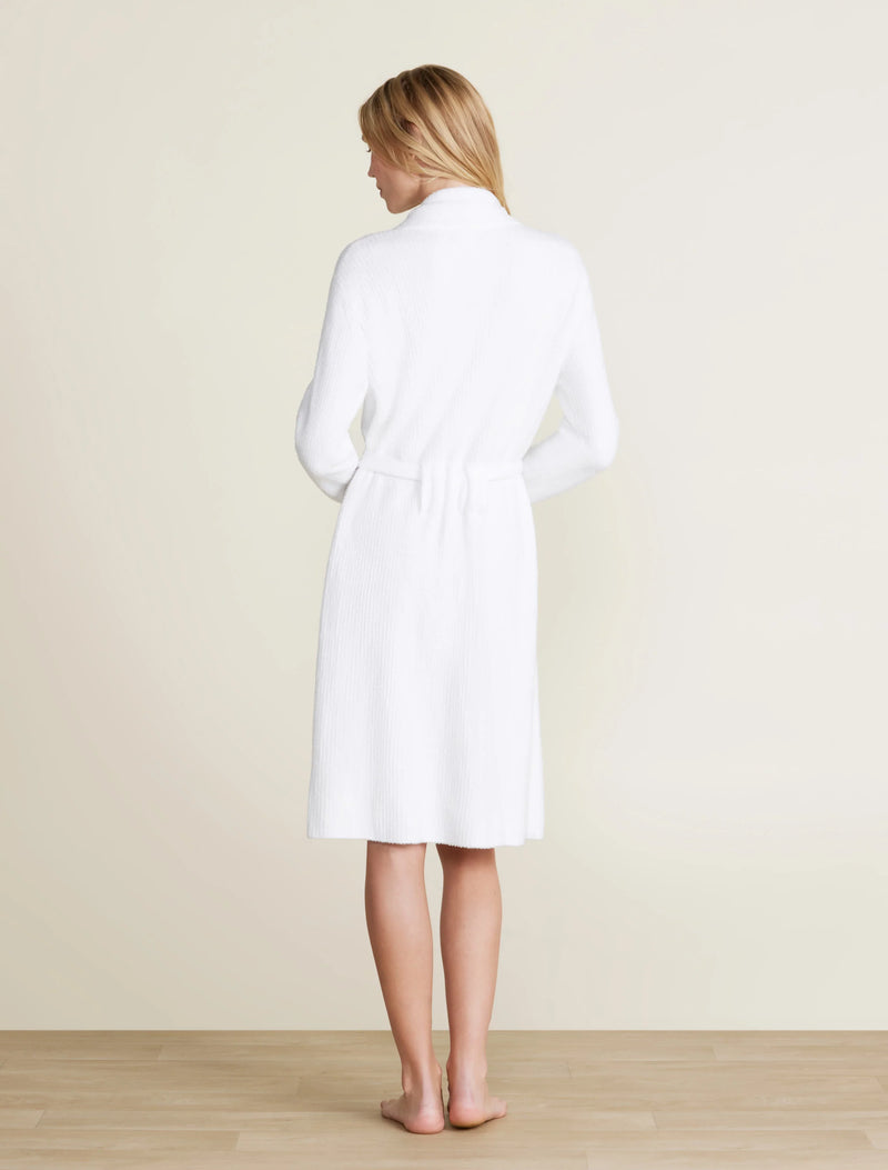 Barefoot Dreams Cozychic Lite Ribbed Robe in Sea Salt