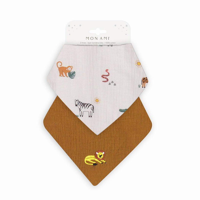 Mon Ami 2 Pack Bib Set - Multiple Styles!