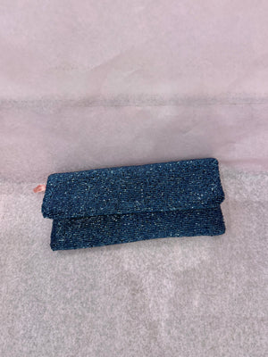 Tiana Fold Over Beaded Clutch - Multiple Colors!