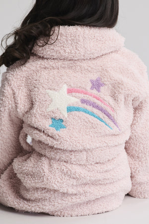 Barefoot Dreams Kids Brushed CozyChic Embroidered Star Robe