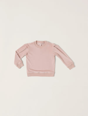 Barefoot Dreams LuxeChic Toddler Pullover in Dusty Rose