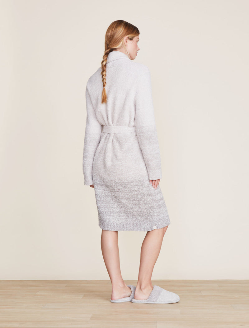 Barefoot Dreams CozyChic Heathered Ombre Robe in Almond