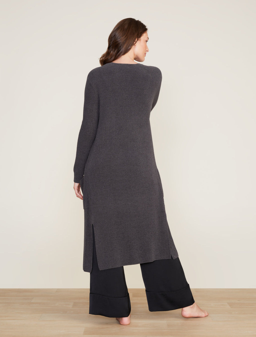 Barefoot Dreams CozyChic Long Cardi in Carbon