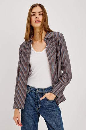 Rails Beck Shirt in Hickory Stripe