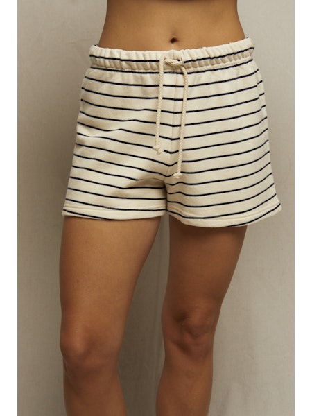 perfectwhitetee Bennie Shorts in Navy Stripe