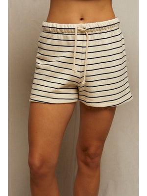 perfectwhitetee Bennie Shorts in Navy Stripe