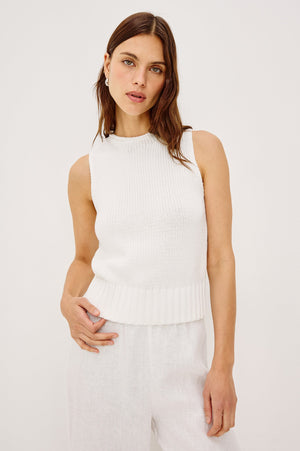 Rails Bondi Sweater Top in White