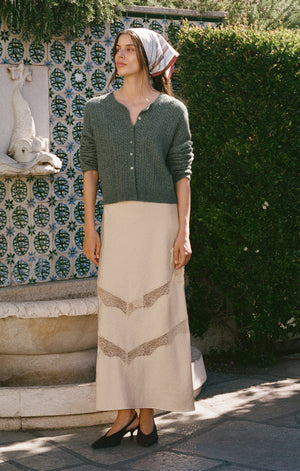 Z Supply Medina Pointelle Cardigan in Monstera